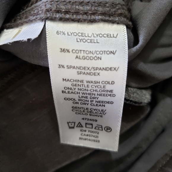 Lou & Grey Lyocell Capri Pants Size Small Gray - Picture 10 of 12